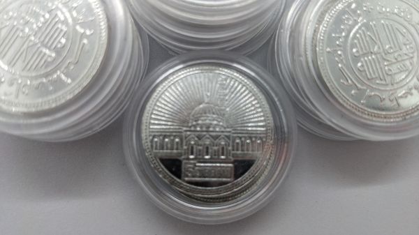 5 DIRHAMS UTMANIAH 999 FINE SILVER COINS