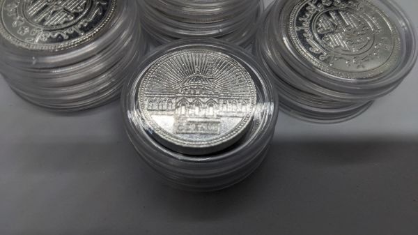 5 DIRHAMS UTMANIAH 999 FINE SILVER COINS