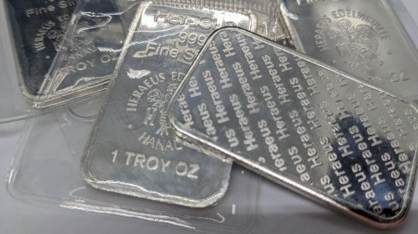 HERAEUS / ASAHI 1 OZ BAR 999 FINE SILVER