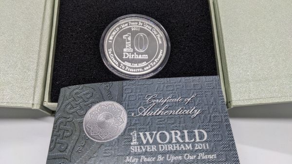 10 DIRHAMS 99999 FINENESS SILVER COINS