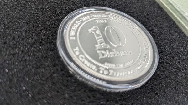 10 DIRHAMS 99999 FINENESS SILVER COINS